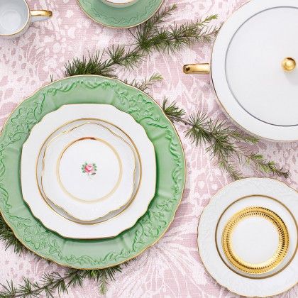 Prato Sobremesa Premium Gold Viena 22cm Prato Sobremesa Premium Gold Viena 22cm