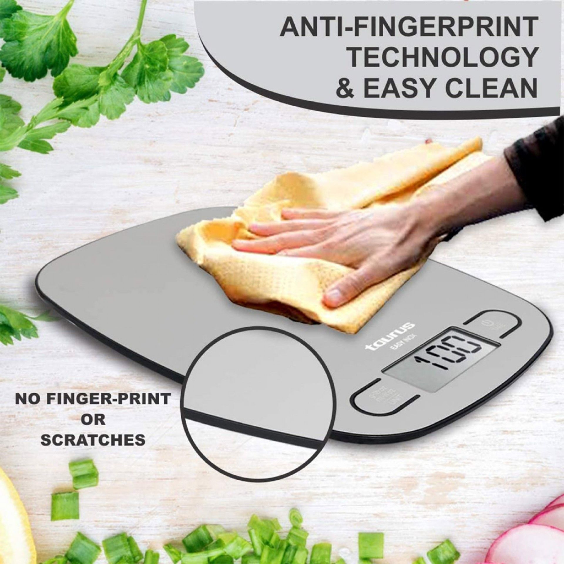 Balança Cozinha Inox Easy 5kg 15.5X20.4X1.6cm