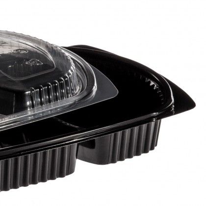 Caixa Take Away Tampa 2 Divises 26X18.5X2.5cm Pack 101