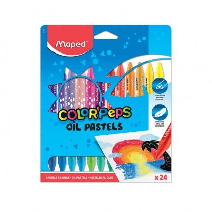 Pastel Óleo Maped Maxi 24 Cores Pastel Óleo Maped Maxi 24 Cores