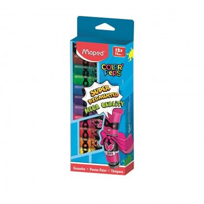 Guache Maped 12 Cores Caixa Cart�o