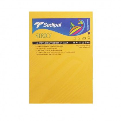 Folha Cartolina Sirio Sadipal A3 Amarelo Ouro 29.7X42cm Folha Cartolina Sirio Sadipal A3 Amarelo Ouro 29.7X42cm