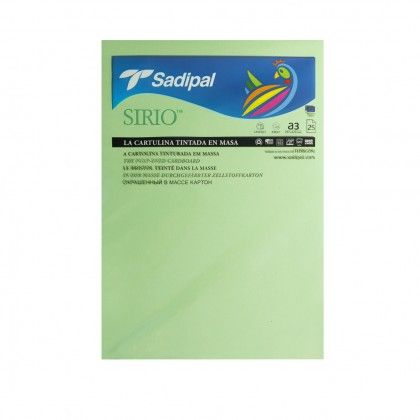 Folha Cartolina Sirio Sadipal A3 Verde P�lido 29.7X42cm