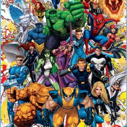 Puzzle Educa 500 Pe�as Her�is Marvel