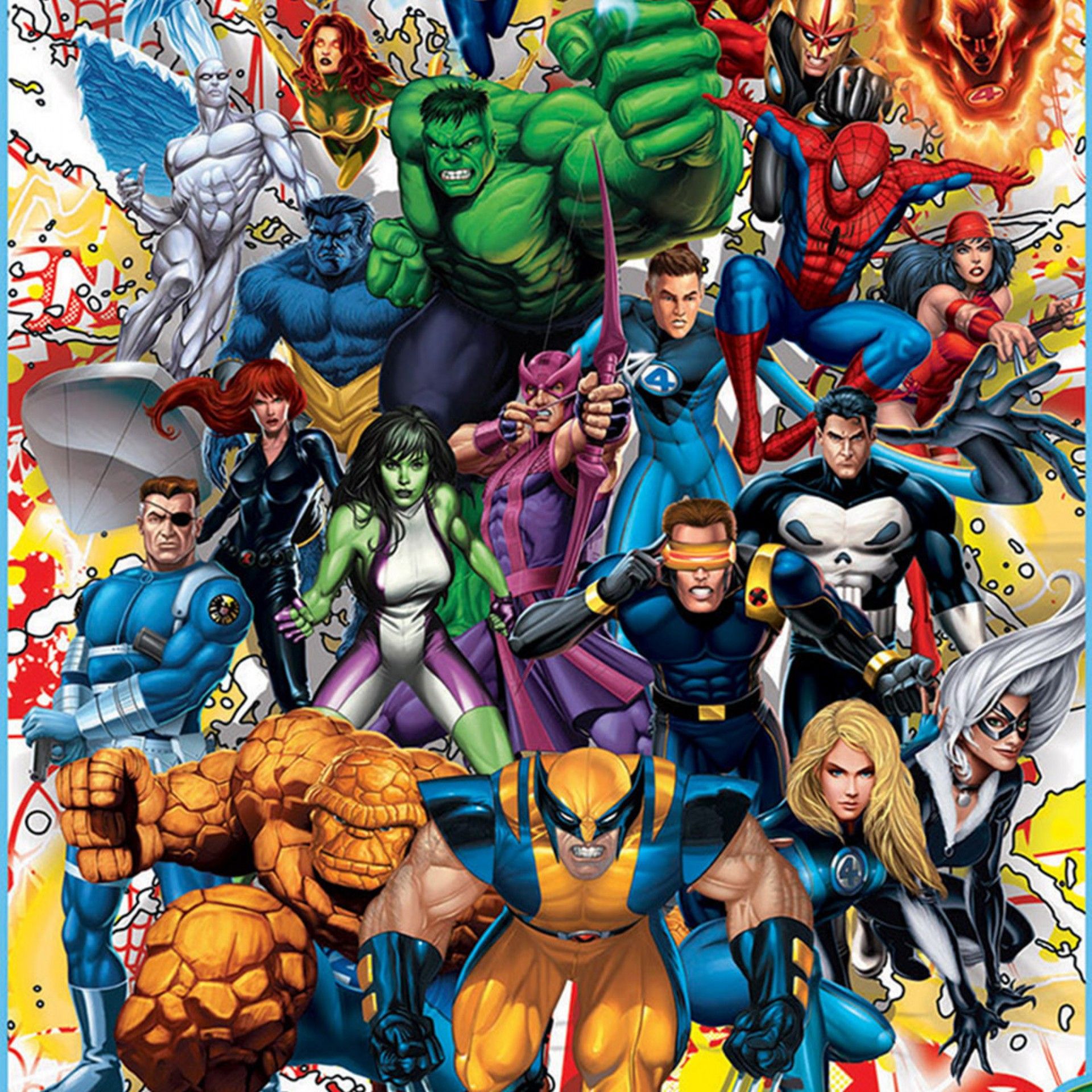 Puzzle Educa 500 Peças Heróis Marvel