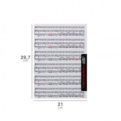 Caderno Msica / Canto A4 20 Folhas