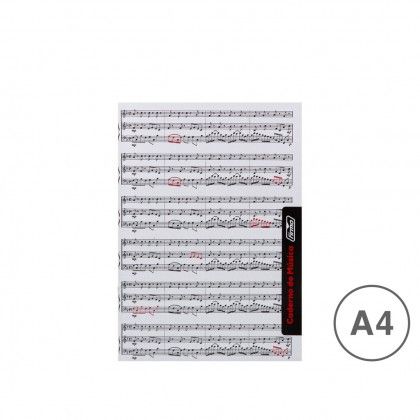 Caderno Msica / Canto A4 20 Folhas