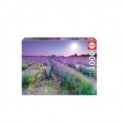 Puzzle Educa 1000 Peças Bicicleta Campo Lavanda Puzzle Educa 1000 Peças Bicicleta Campo Lavanda