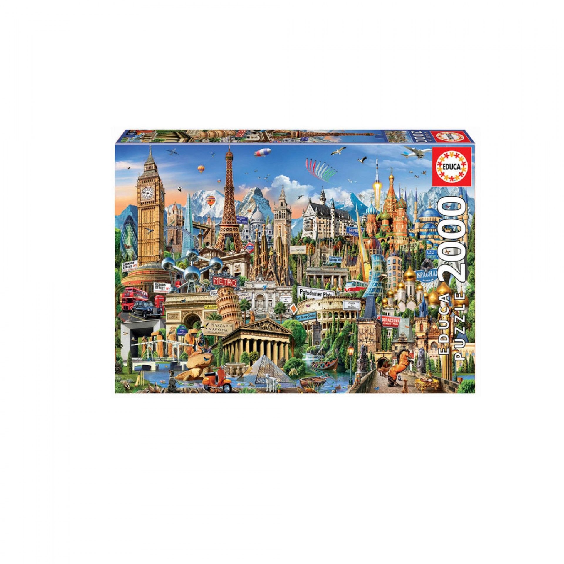 Puzzle Educa 2000 Peças Símbolos Europa