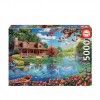 Puzzle Educa 5000 Peças Casinha Lago Puzzle Educa 5000 Peças Casinha Lago