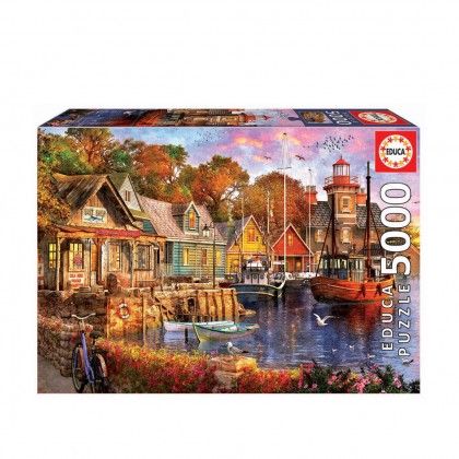 Puzzle Educa 5000 Pe�as Atardecer No Porto