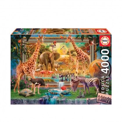 Puzzle Educa 4000 Pe�as Regressando Da Savana