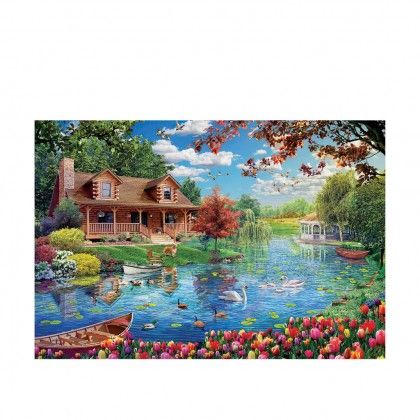 Puzzle Educa 5000 Pe�as Casinha Lago