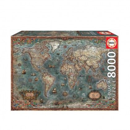 Puzzle Educa 8000 Pe�as Mapa Hist�rico Mundo