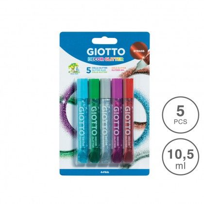 Cola Giotto Glitter  Strass 10.5ml 5 Cores
