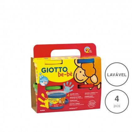 Giotto Be-B� Pintura Dedos 4X150ml Pack 4