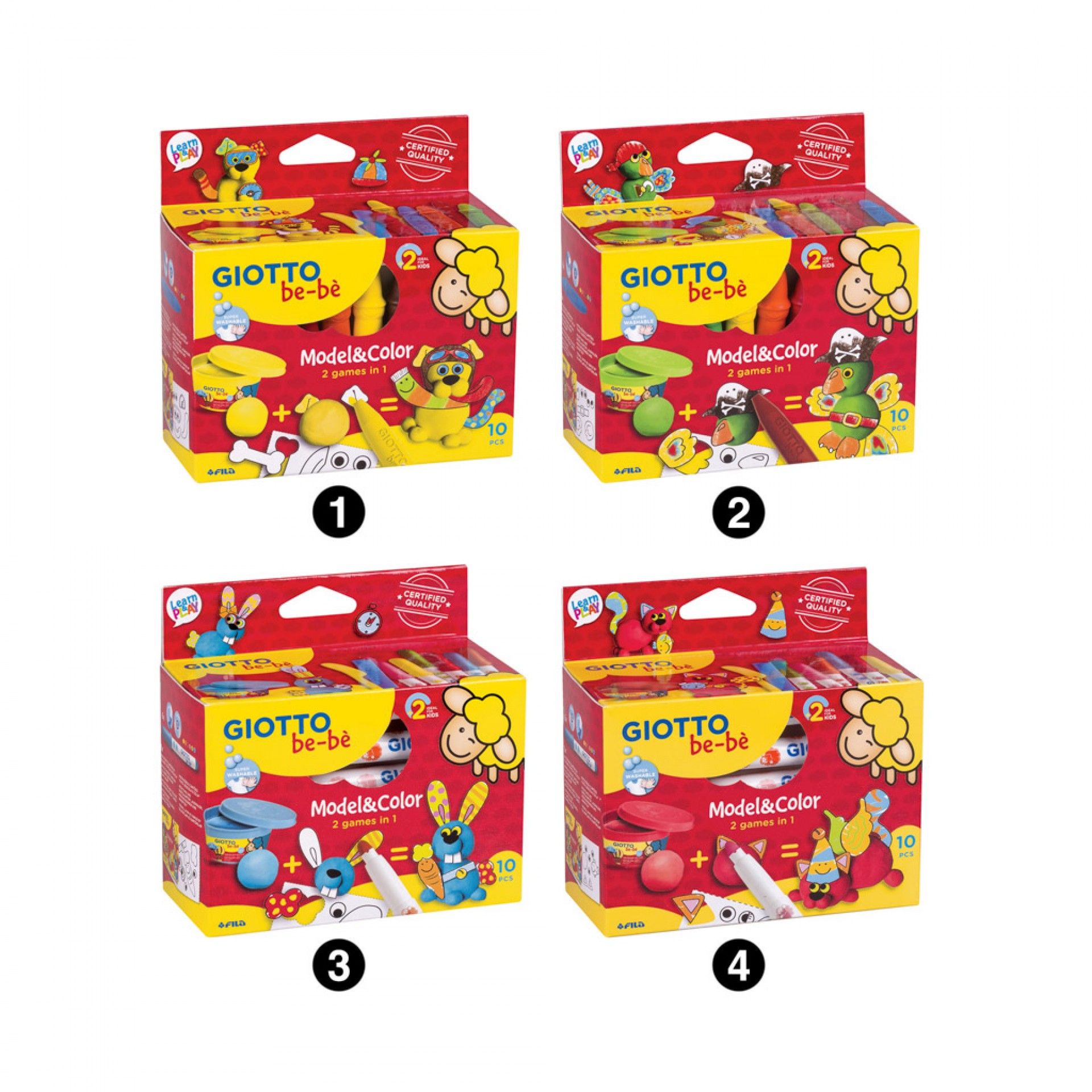 Giotto Be-Bé Model & Color 10 Peças