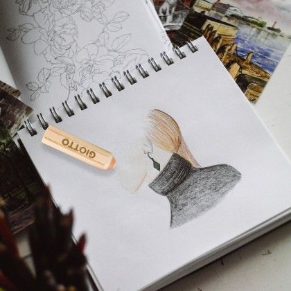 Borracha Giotto Formato Lápis Cor Pastel Borracha Giotto Formato Lápis Cor Pastel