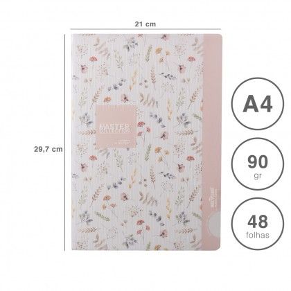 Caderno Agrafado Firmo Pautado A4 48F 90gr