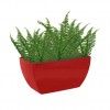 Floreira Siena 30X14.7X17cm Vermelho Escuro