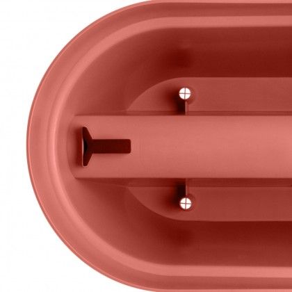 Floreira Capri Varanda 60X30X30cm 26.8L Vermelho Escuro