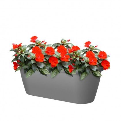 Floreira Algarve Parede 38.5X14.2X14.5cm 5L Antracite