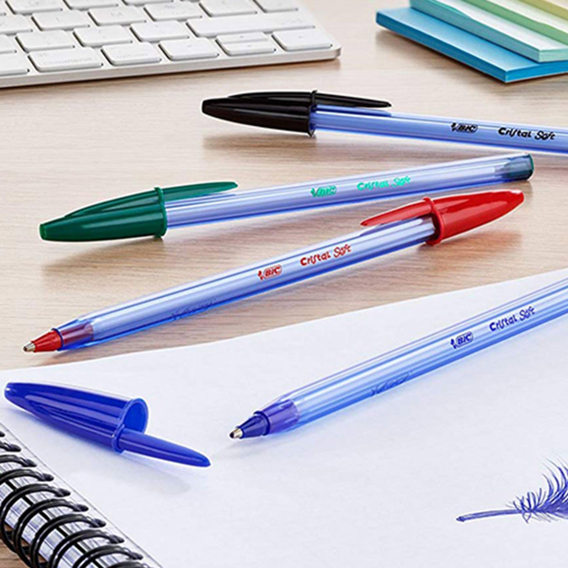 Esferográfica Bic Cristal Soft Cores Pack 4