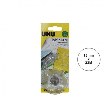 Fita Cola Uhu + Dispensador 15mmX33m Fita Cola Uhu + Dispensador 15mmX33m