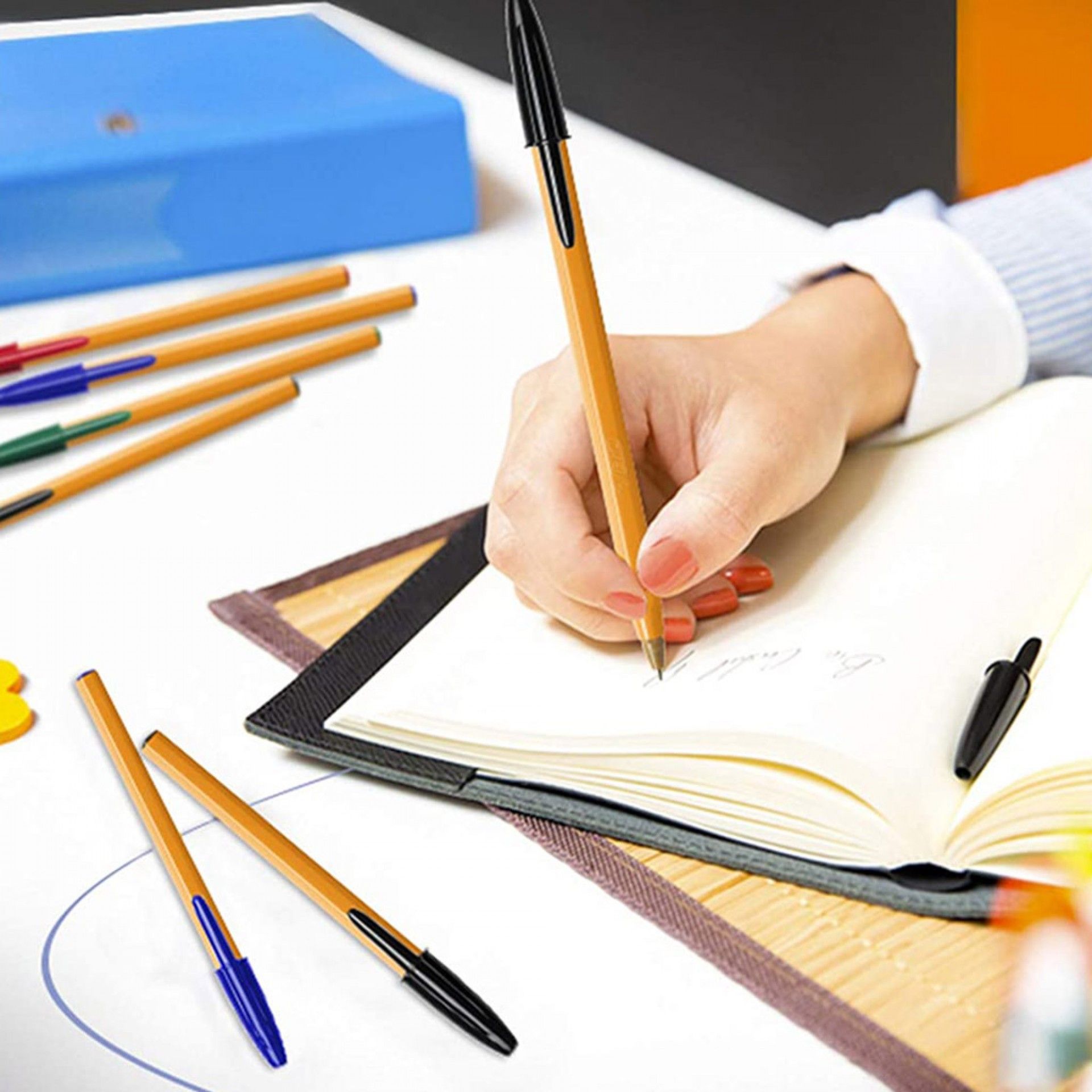 Esferográfica Bic Orange Original Fine Preto Pack 4
