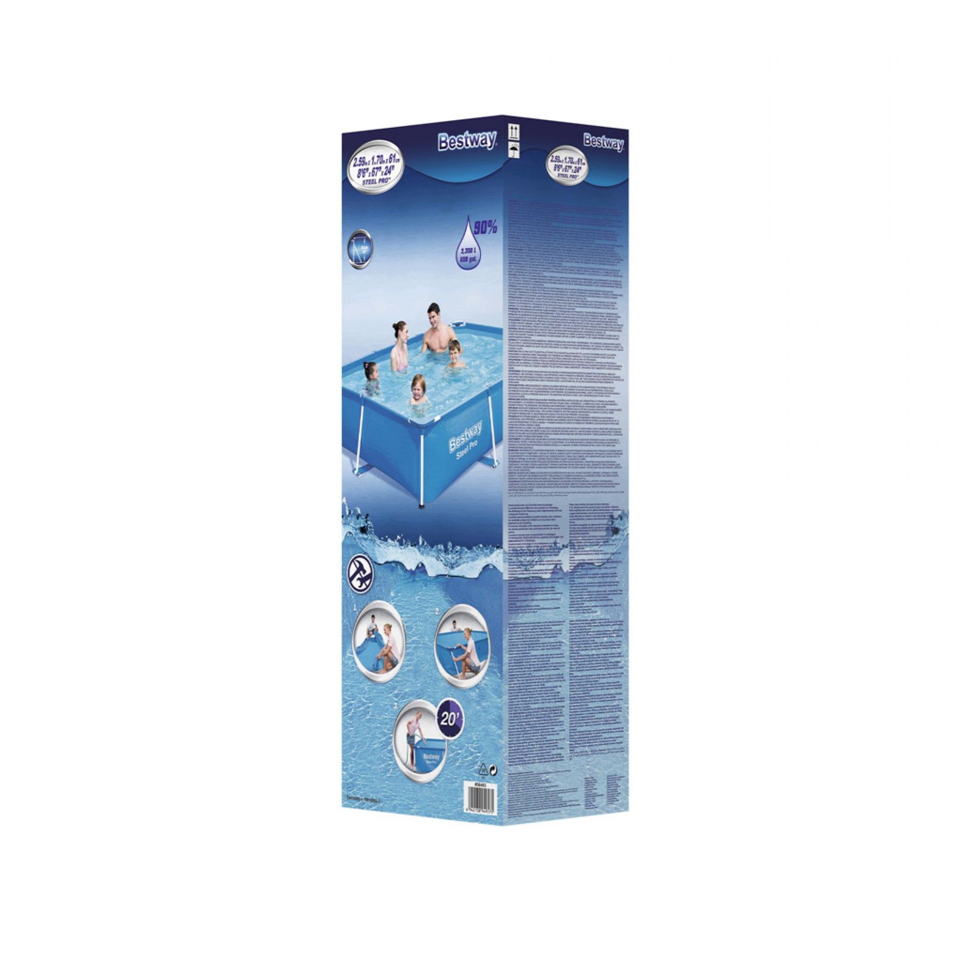 Piscina Steel Pro 259X170X61CM