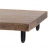 Bandeja Servir Madeira Retangular Com Ps 49X25X6CM