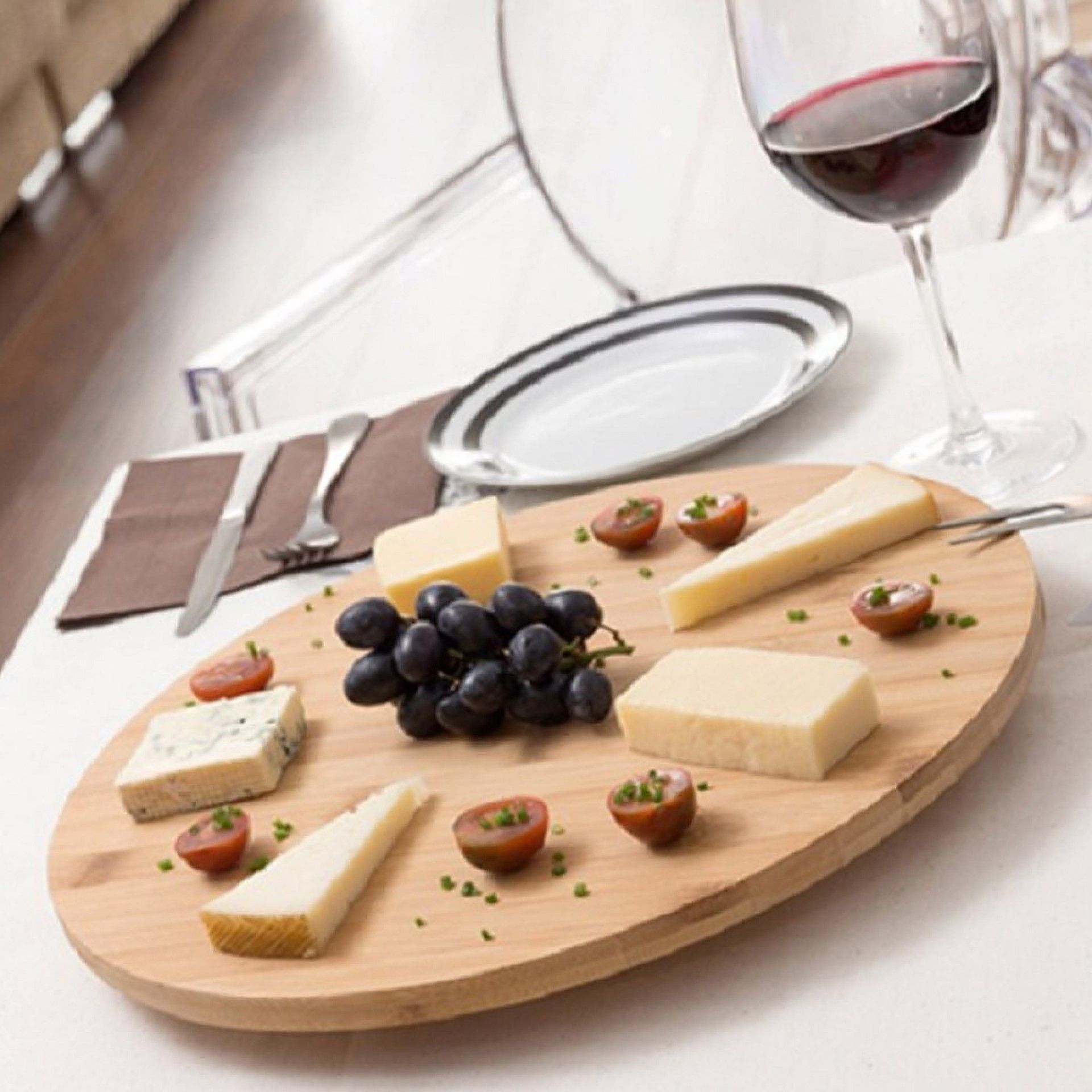 Tábua Servir Giratória Bambu 35X3cm