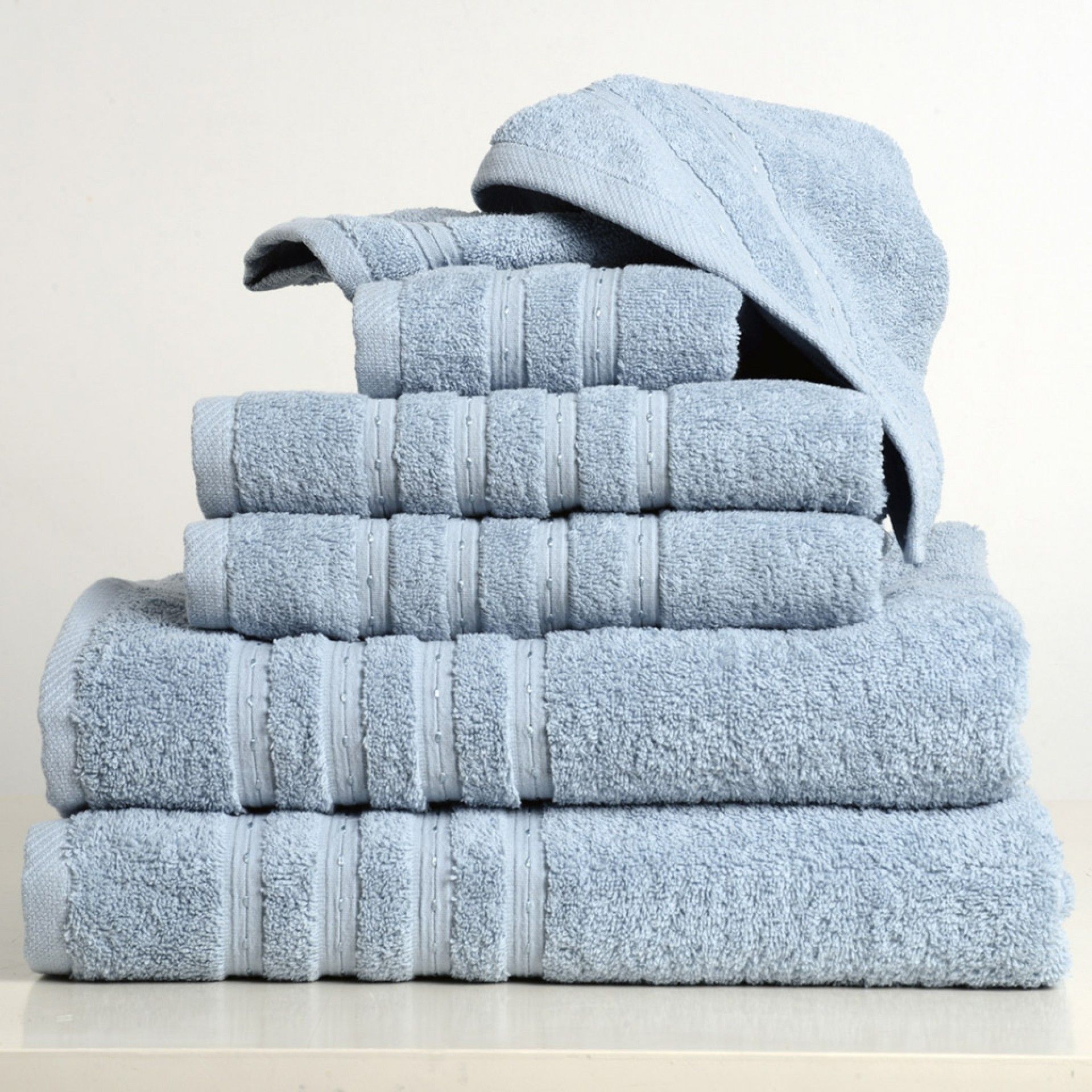 Jogo de Banho Canela / Aniz Azul 6 Peças