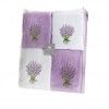 Jogo Banho 100% Algodo Lavanda  Lilas  6 Peas