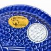 Prato Raso Peixe Cerâmica Azul Escuro 25cm Prato Raso Peixe Cerâmica Azul Escuro 25cm