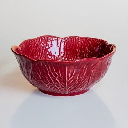 Saladeira Couve Cerâmica Magenta 23cm Saladeira Couve Cerâmica Magenta 23cm