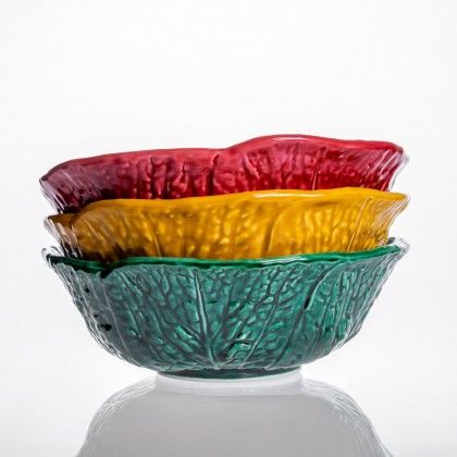 Taça Couve Cerâmica Verde 19X7cm Taça Couve Cerâmica Verde 19X7cm
