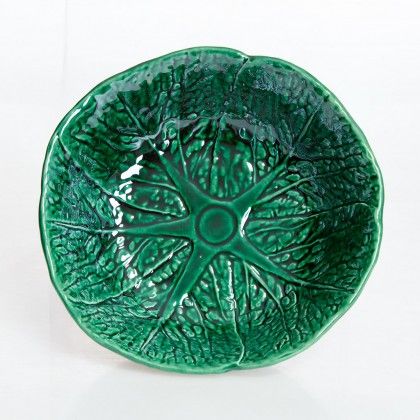 Taça Couve Cerâmica Verde 19X7cm Taça Couve Cerâmica Verde 19X7cm