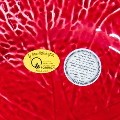 Prato Raso Couve Cer�mica Magenta 27cm