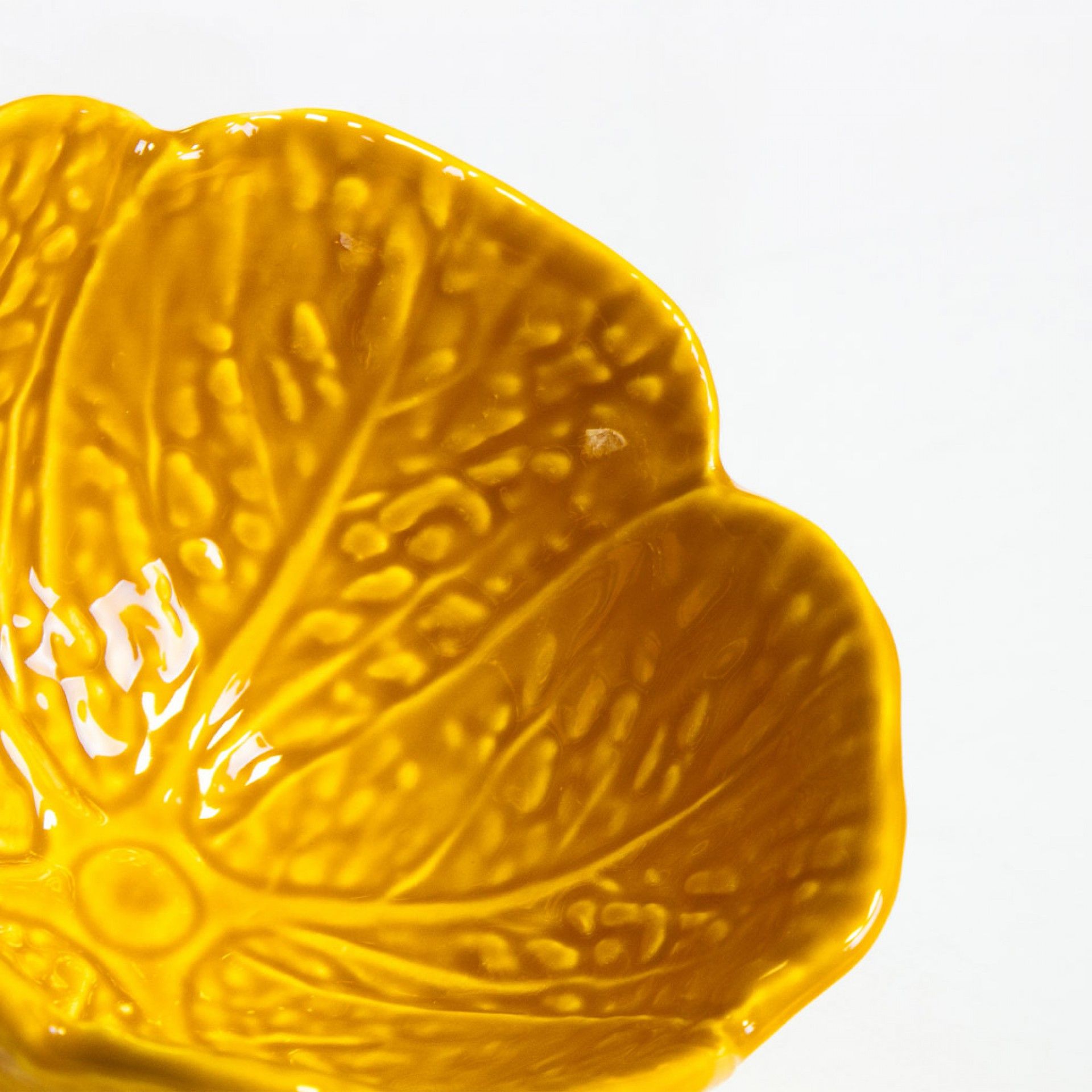 Malga Couve Cerâmica Amarelo Mostarda 14X7.5cm