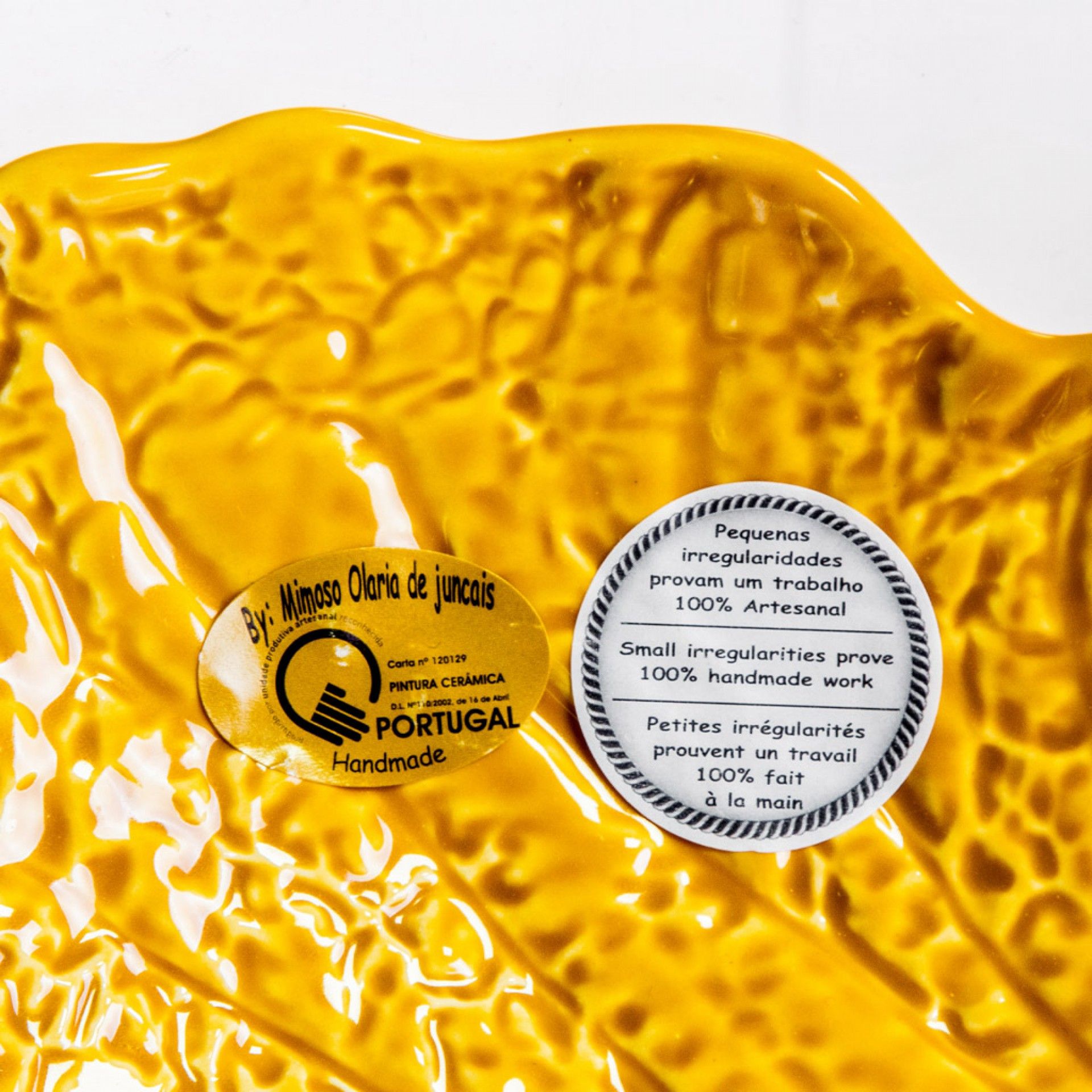 Taça Repolho Couve Cerâmica Amarelo Mostarda 23X20cm