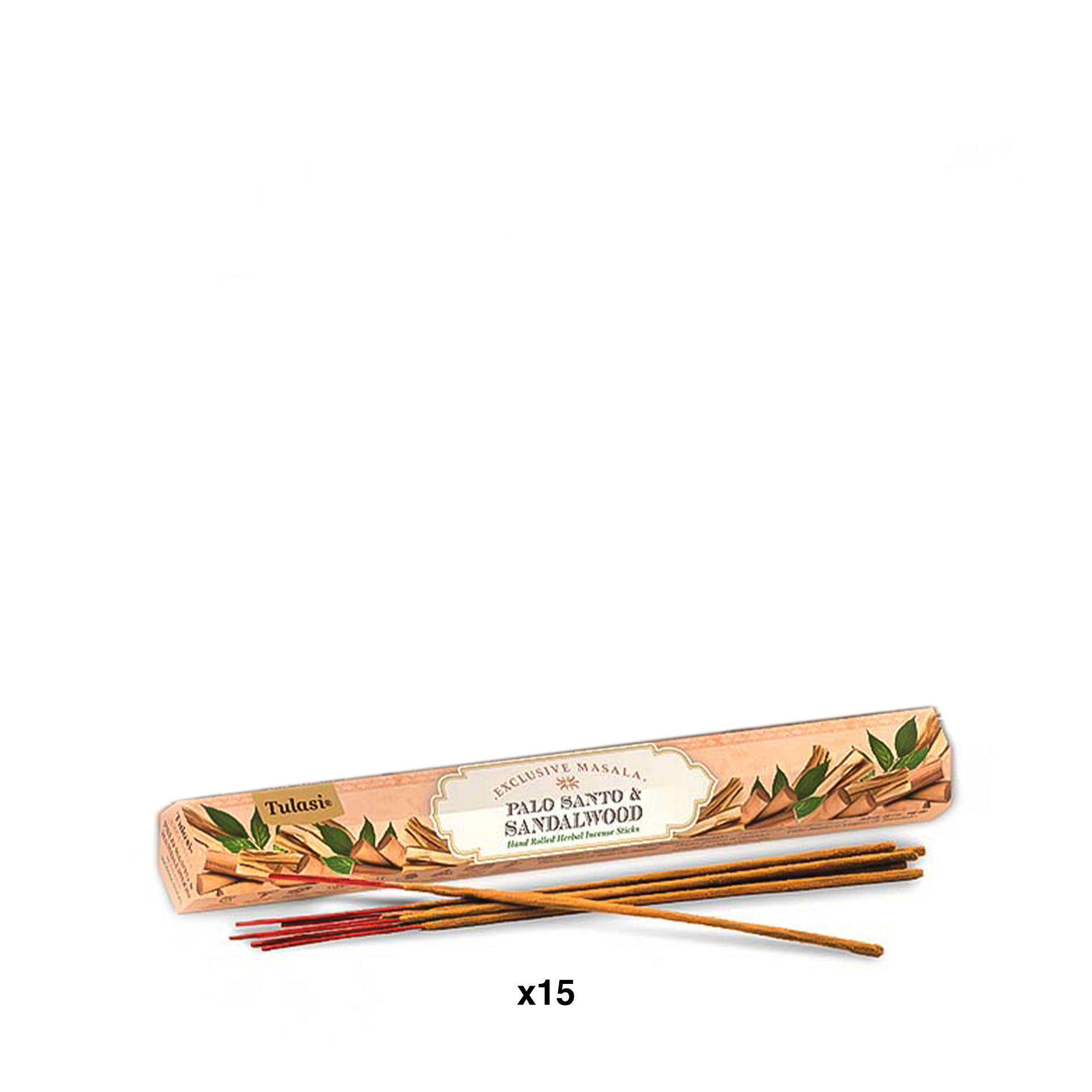 Incenso Tulasi Pau Santo / Sândalo Pack 15