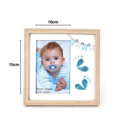 Porta Foto Infantil Azul 10X15cm