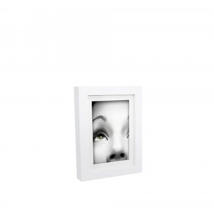 Porta Foto Madeira Retangular Branco 10X15cm