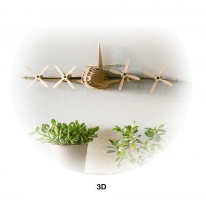 Puzzle 3D Cartão Avião Puzzle 3D Cartão Avião