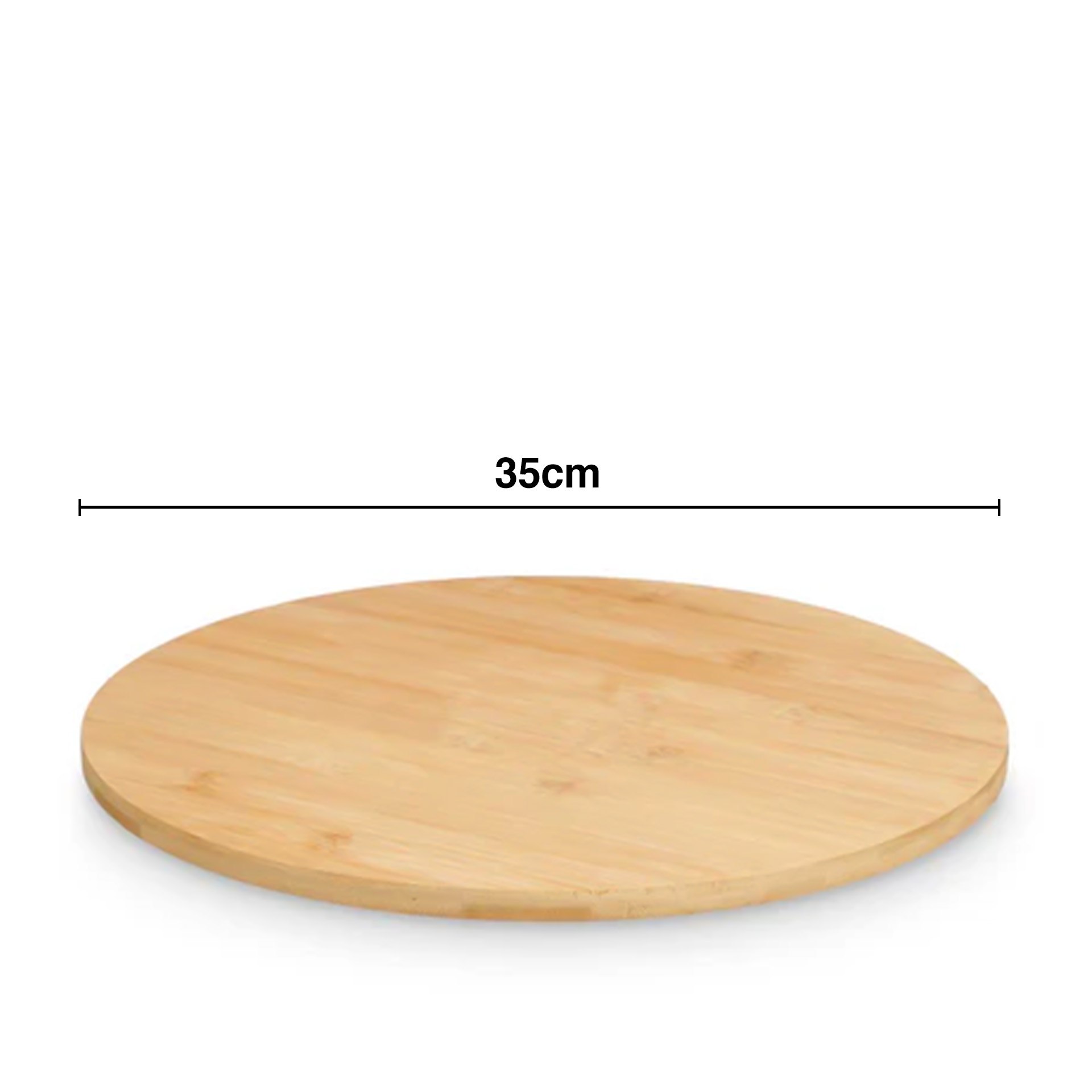 Tábua Servir Bambu Giratória Redonda 35cm