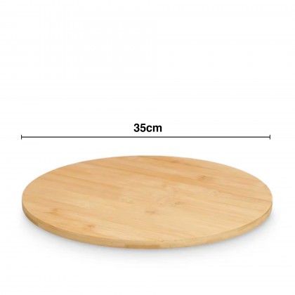 Tbua Servir Bambu Giratria Redonda 35cm