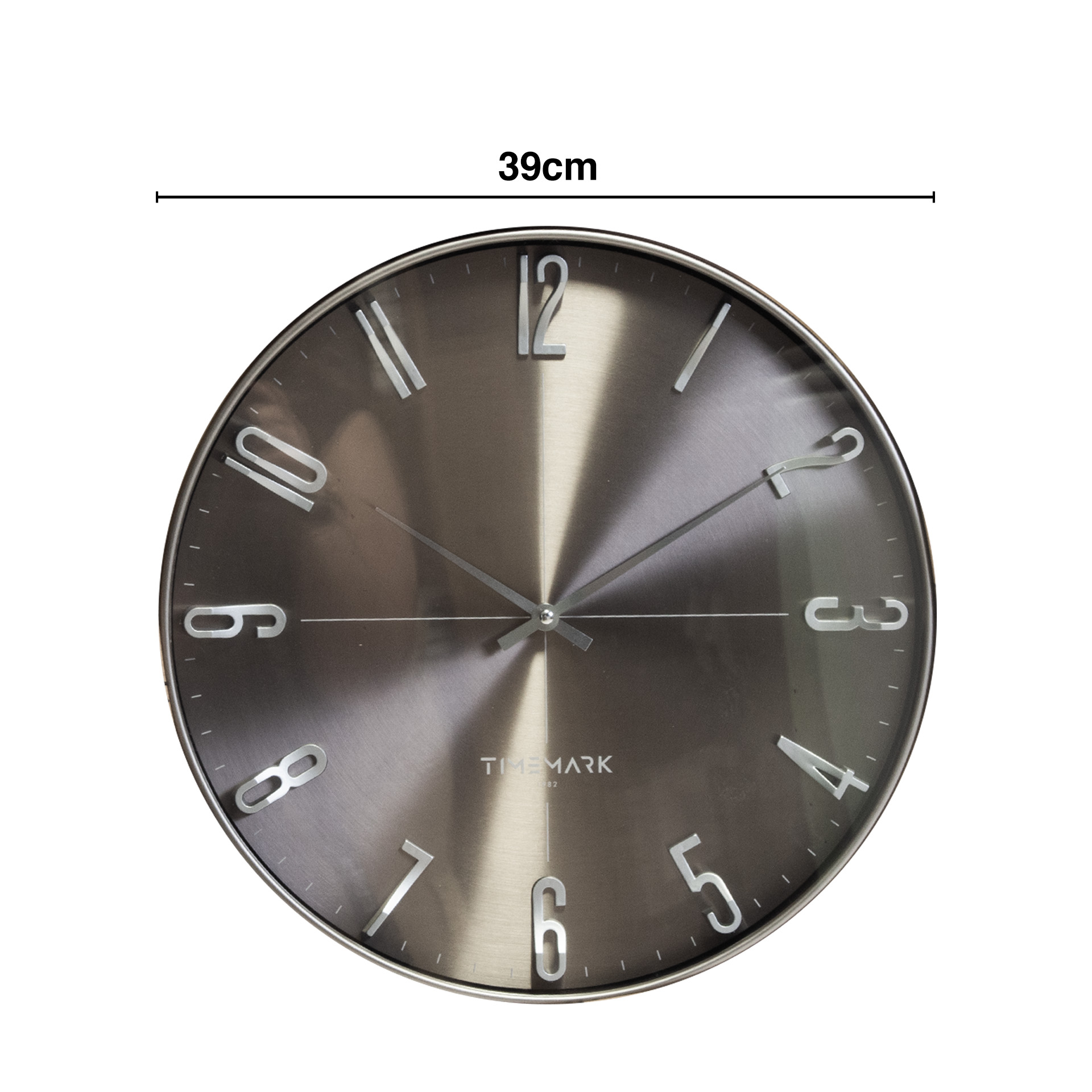 Relógio Parede Timemark Redondo Cinzento 39cm