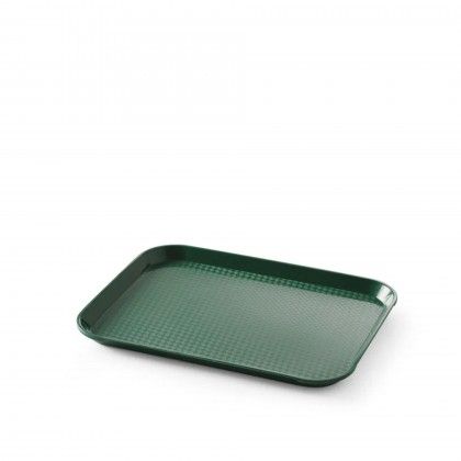 Bandeja Fast Food Polipropileno Verde 26.5X34.5X2cm