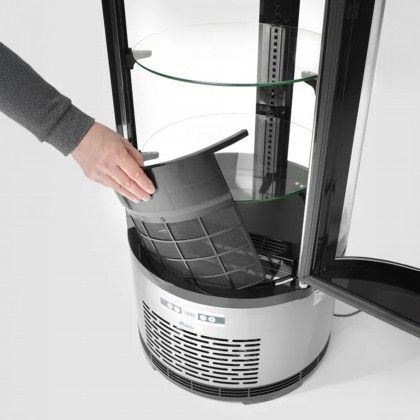 Expositor Bolos Inox 3 N�veis 210W 100L 48X103cm
